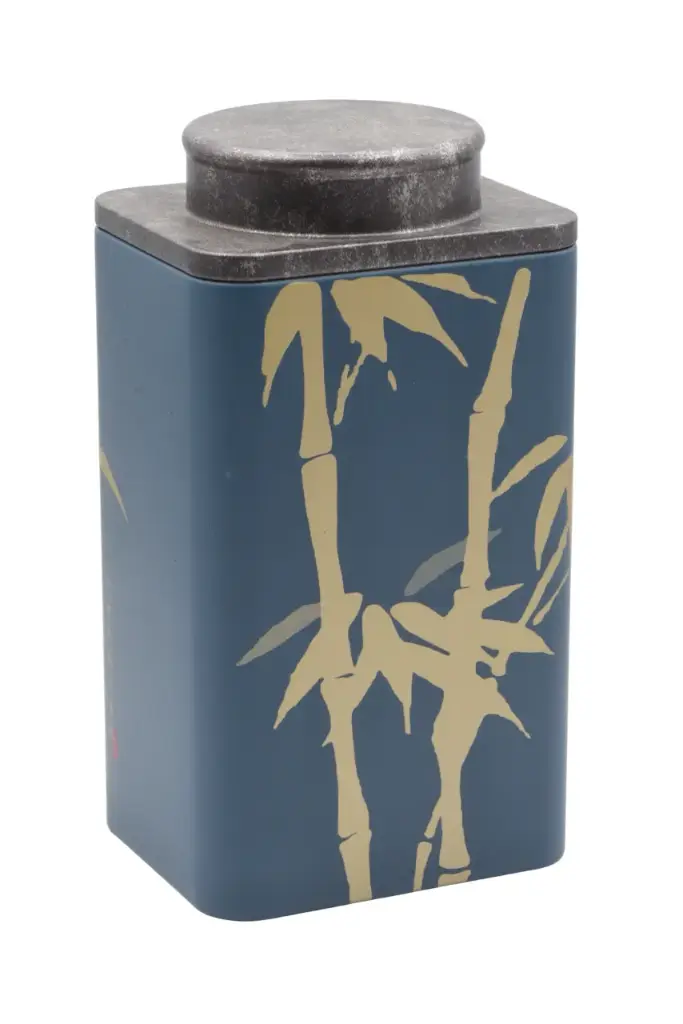 Boîte à thé "CHINA" bambou pétrole