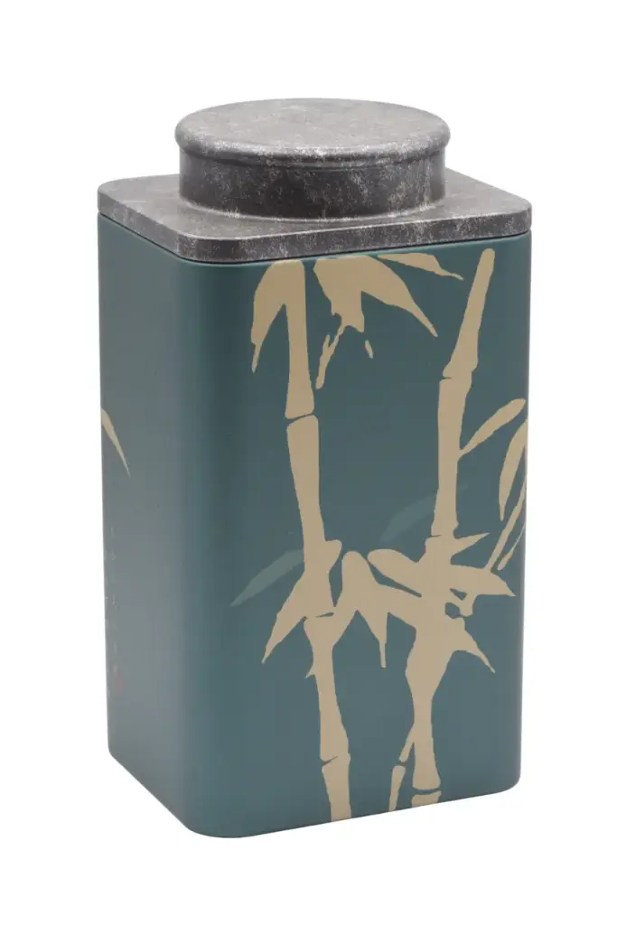 Boîte à thé "CHINA" bambou vert