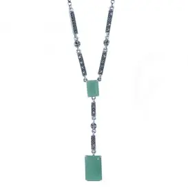 Collier "ART-DECO" - Jade 002
