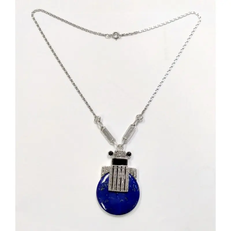 Collier "ART-DECO" - Lapis Lazuli 001