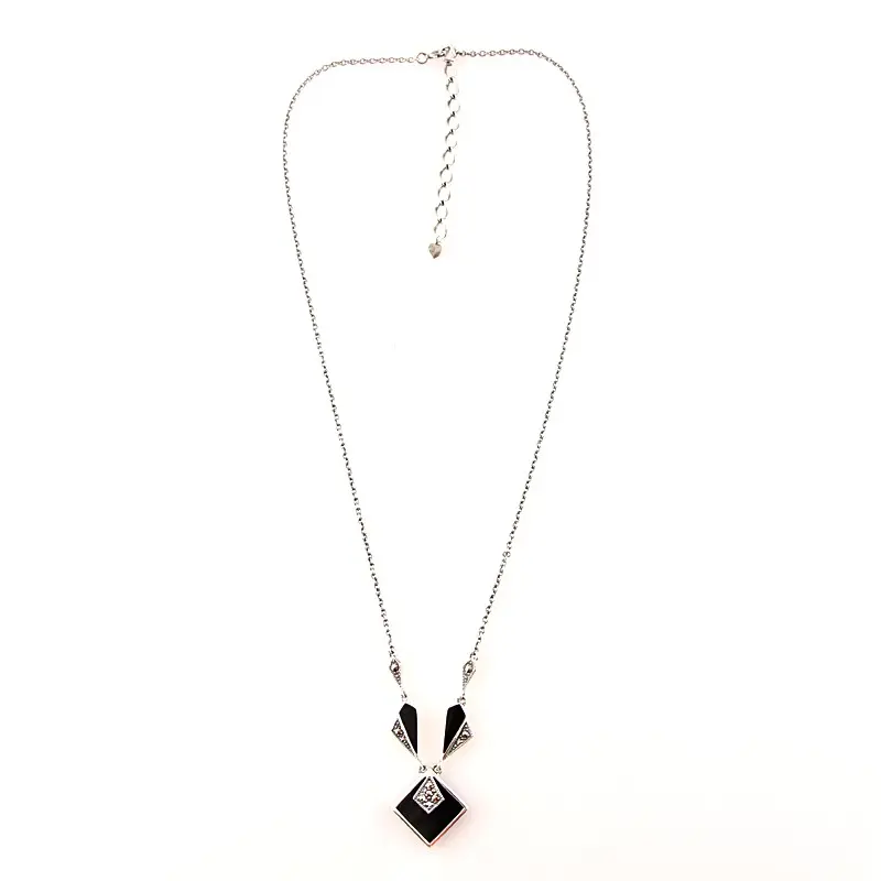 Collier "ART-DECO" - Onyx 001