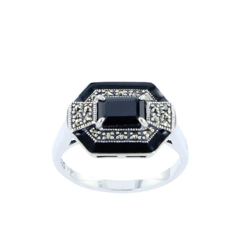 Bague "ART-DECO" - Onyx 001