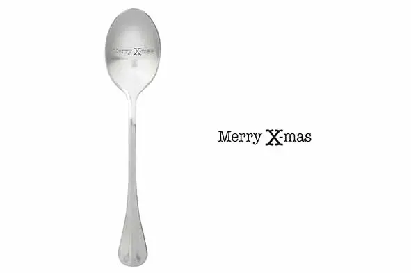 Message Spoon - "Merry Xmas"