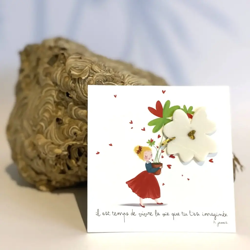 Broche "ACCROCHE-COEUR" - Vivre ta vie