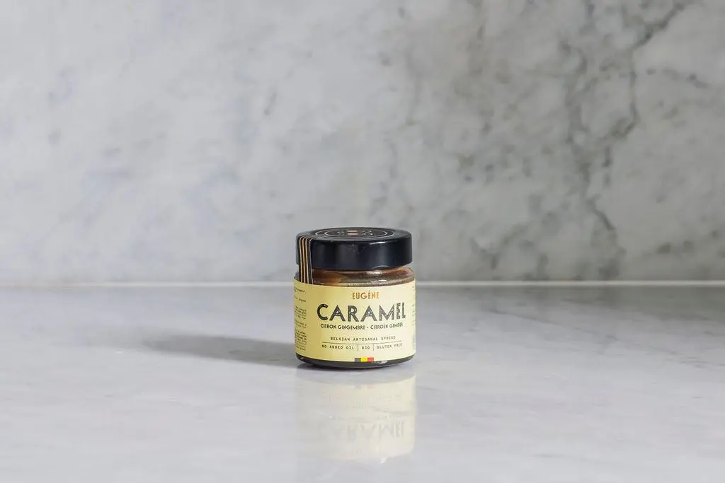 Pate à tartiner « CARAMEL CITRON GINGEMBRE » 120 gr - Bio (*)