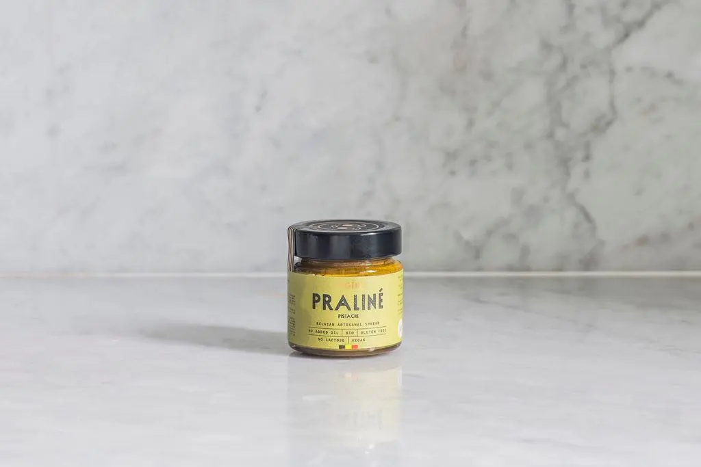 Pate à tartiner « PRALINE PISTACHE » 120 gr - Bio (*)