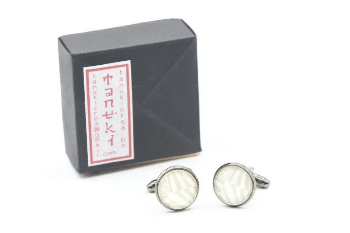 Bouton de manchette "TANUKI"