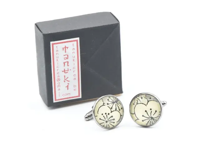 Bouton de manchette "TANUKI"