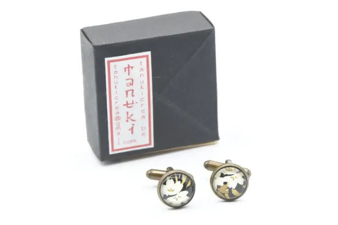 Bouton de manchette "TANUKI"