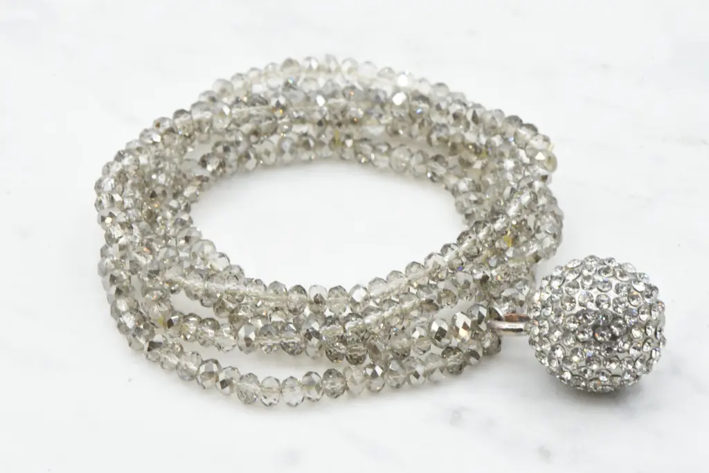 Bracelet verre faceté "Up-cycling"