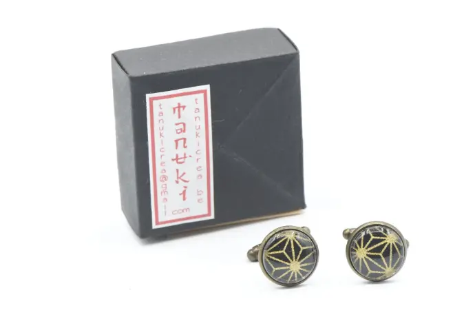 Bouton de manchette "TANUKI"