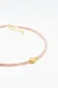 Collier de perle - "HEART" rose