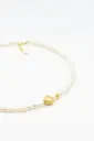 Collier de perle - "HEART" white