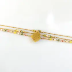 [MBR2_SABLE] Bracelet LITCHI - "MIYUKI" Sable