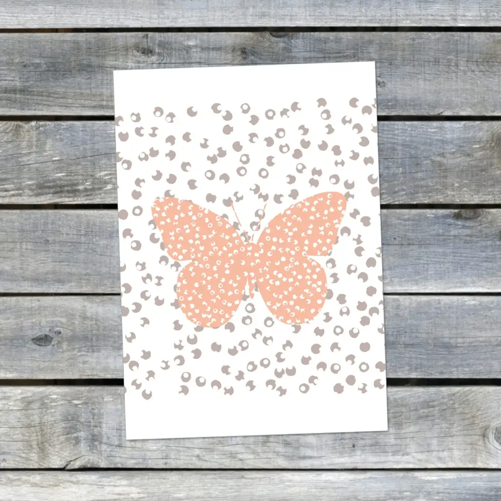 Carte Postale Pauline K. "PAPILLON"