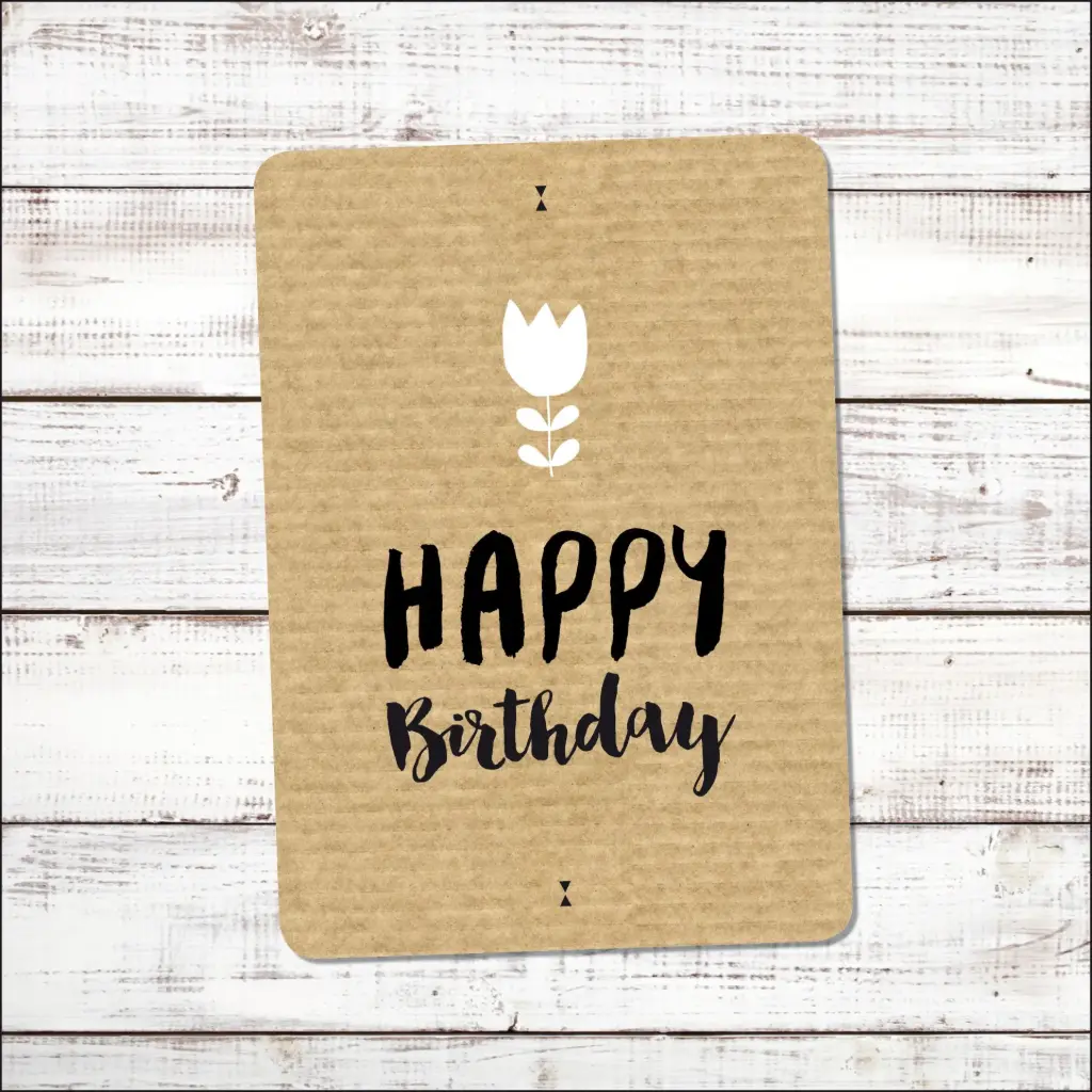 Carte Postale Pauline K. "HAPPY BIRTHDAY"