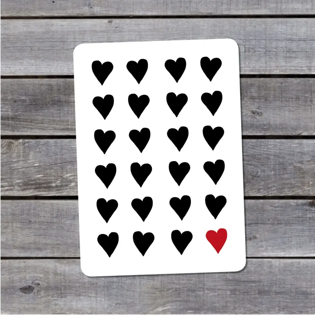 Carte Postale Pauline K. "COEURS"