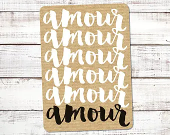 Carte Postale Pauline K. "AMOUR"