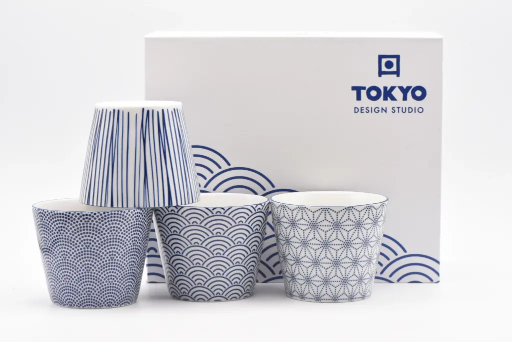Coffret - Set "NIPPON BLUE" 4 tasses
