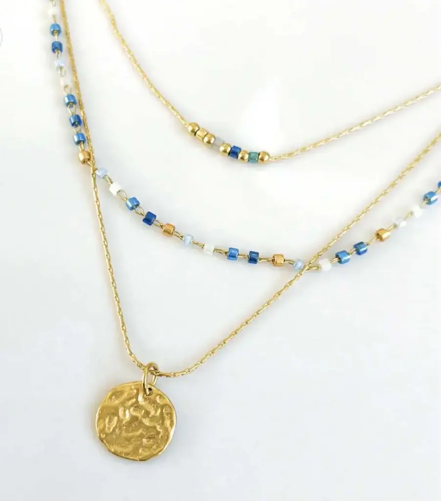 Collier LITCHI - "MIYUKI OCEAN"