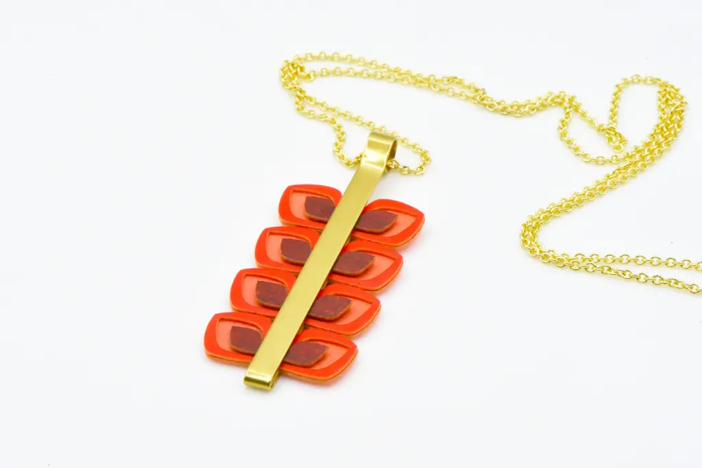 Sautoir "SABAL" rouge