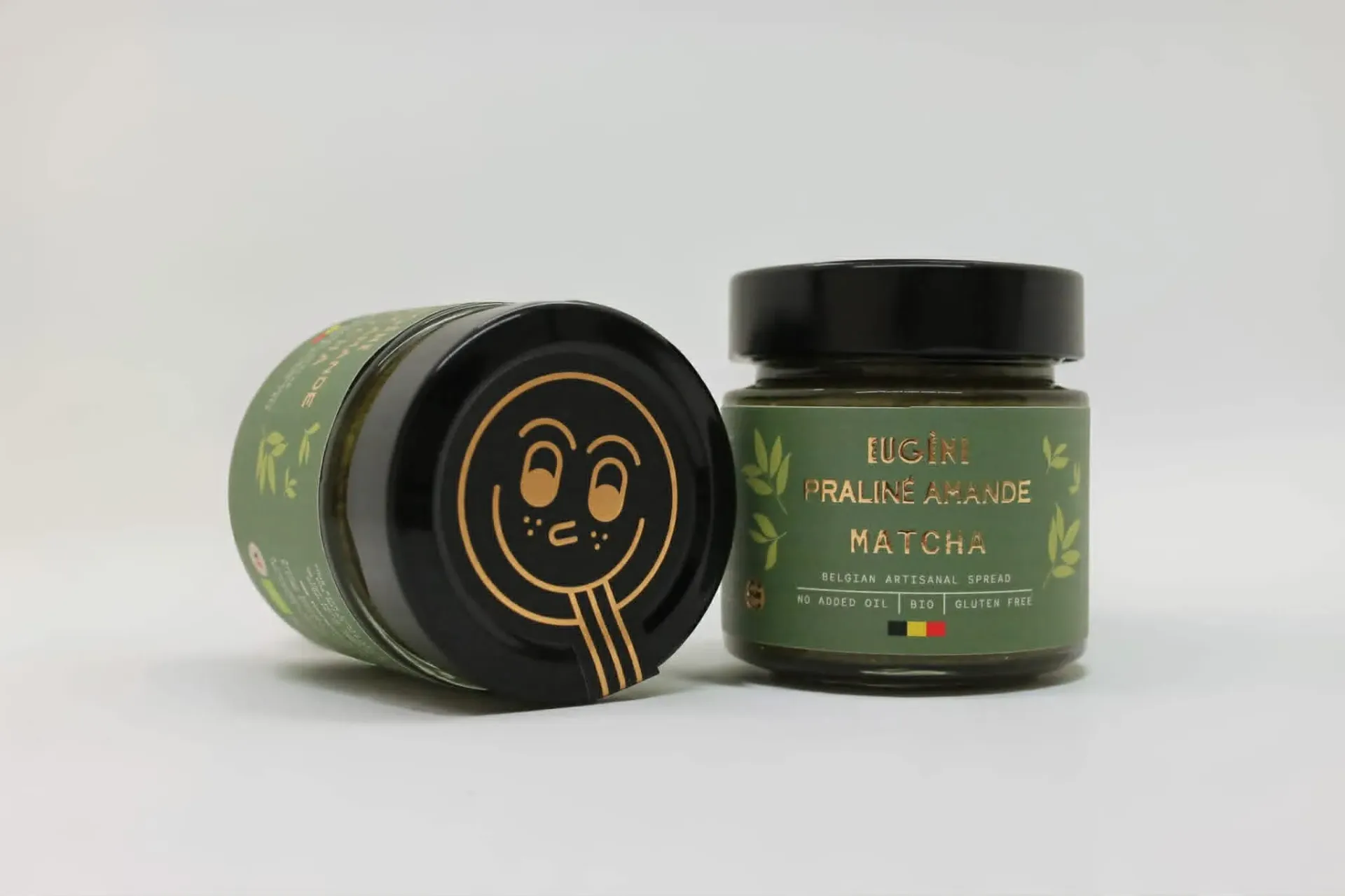 Pate à tartiner « PRALINE AMANDE MATCHA » 120 gr - Bio (*)