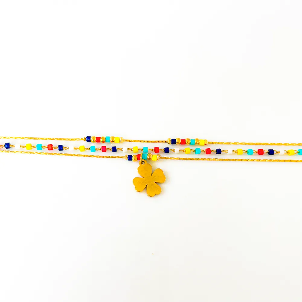 Collier LITCHI - "MIYUKI MULTI" multicolore