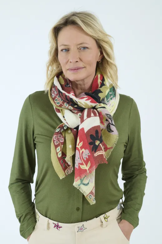 [calin brique] Foulard "CALIN" brique - "STORIATIPIC"