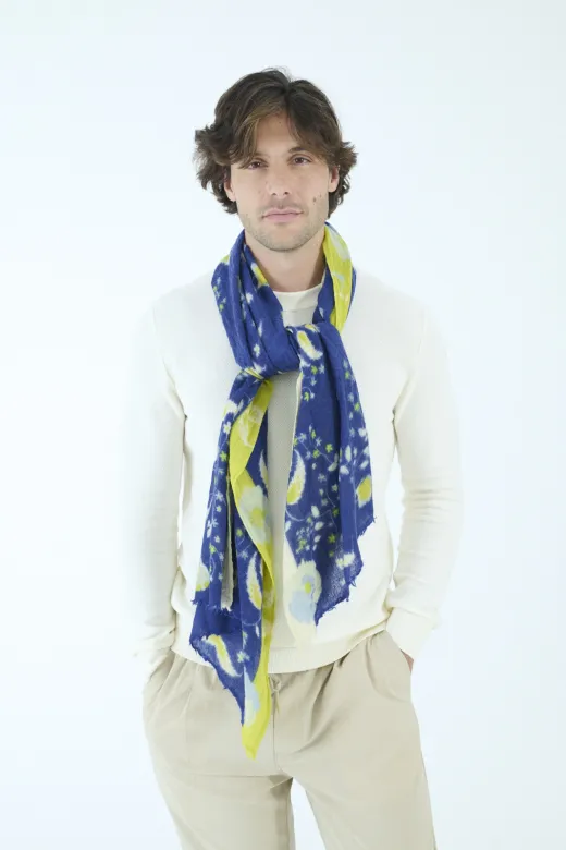 [isis bleu] Foulard "ISIS" bleu - "STORIATIPIC"
