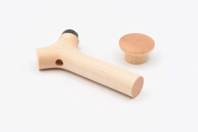 Poignée et bouton en bois massif "FELLOW STAGG" - bois d'érable (maple)