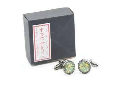 Bouton de manchette "TANUKI"