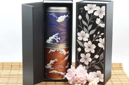 Coffret WASHI "HOKUSAï" 2x50 gr - Thé japonais aromatisés.