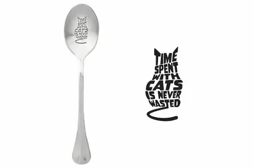 [5894167] Message Spoon - "Time Spent With Cats Is Never Wasted"