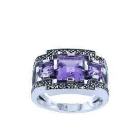 Bague "ART-DECO" - Améthyste 004