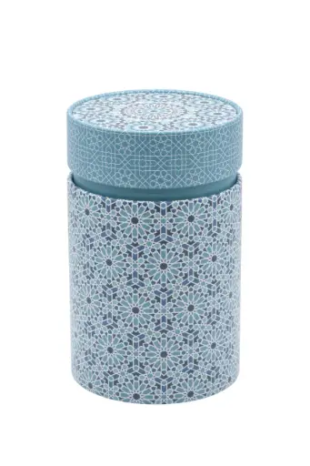 Boîte à thé "ANDALUSIA" bleue