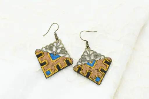 B.O. "MIM" Maryam Moqise pte losange brun