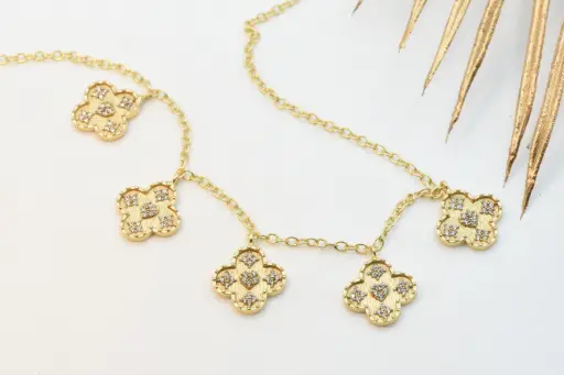 Collier DIAPERIS - "Pineto" doré