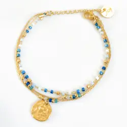 [MBR2_OCEAN] Bracelet LITCHI - "MIYUKI" Océan