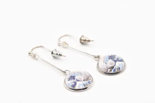 B.O. "TANUKI" - cabochon pendante Hokusaï