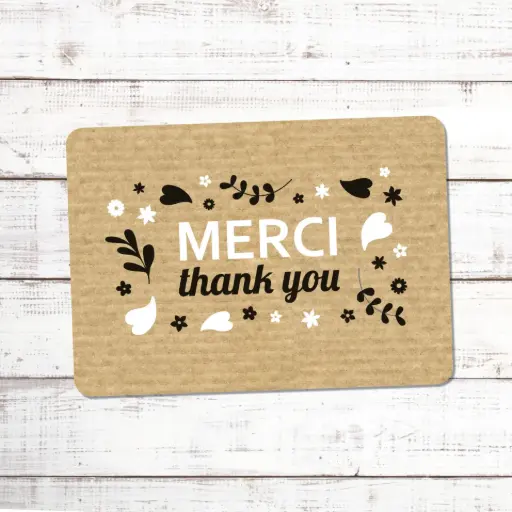 Carte Postale Pauline K. "MERCI-THANK YOU"