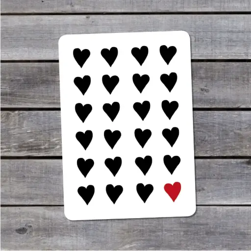 Carte Postale Pauline K. "COEURS"