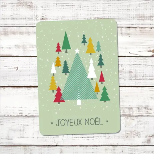 Carte Postale Pauline K. "XMAS GREEN"