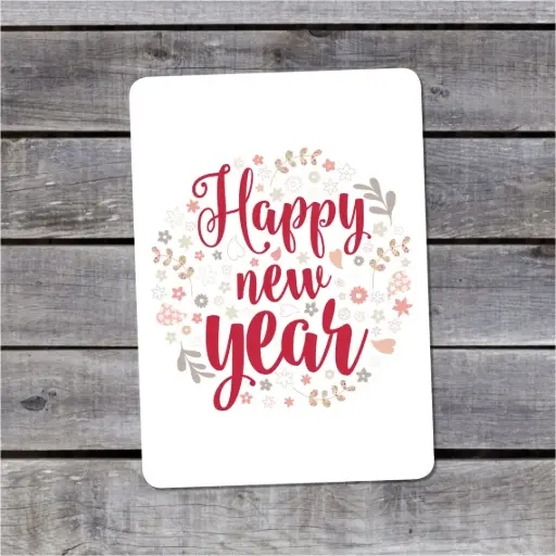 Carte Postale Pauline K. "HAPPY NEW YEAR"