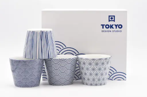 [17836] Coffret - Set "NIPPON BLUE" 4 tasses
