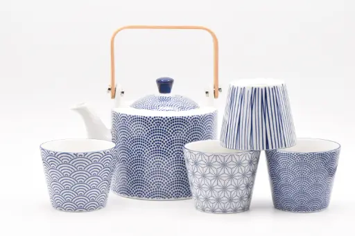 [17990] Coffret - TEA SET "Nippon Blue"