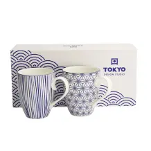 [15650] Coffret "NIPPON BLUE" 2 mugs