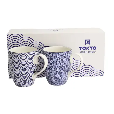 [17988] Coffret "NIPPON BLUE" 2 mugs