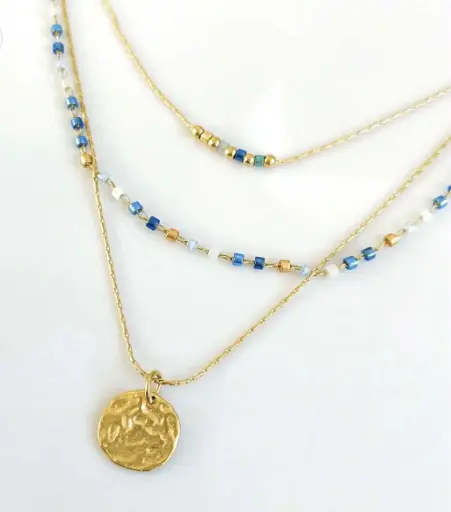 Collier LITCHI - "MIYUKI OCEAN"