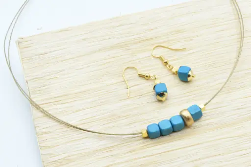 Ensemble "KIGUMI" turquoise