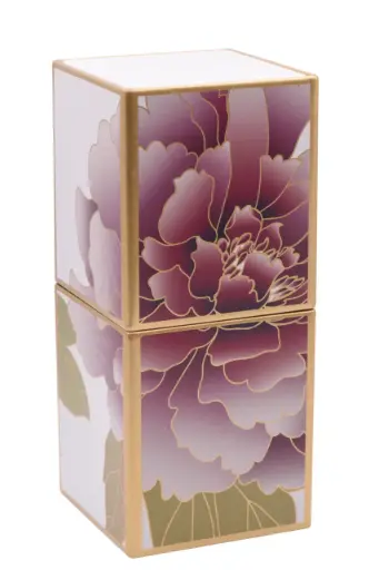 Boîte à thé "PIVOINE" rose